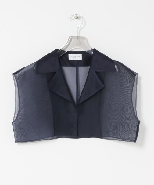 new basic　SILK ORGANDY SHORT SHIRTS