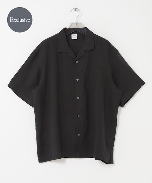 『別注』BROOKS BROTHERS×URBAN RESEARCH　LINEN CAMP SHIRTS SHORT-SLEEVE
