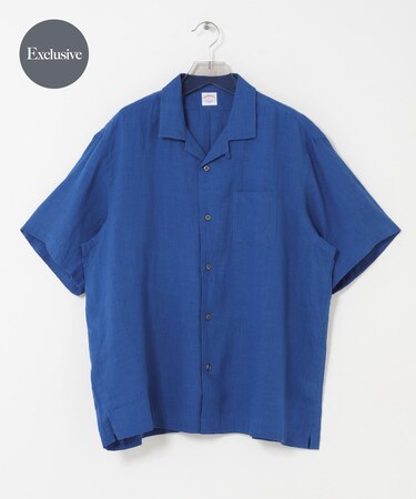 『別注』BROOKS BROTHERS×URBAN RESEARCH　LINEN CAMP SHIRTS SHORT-SLEEVE