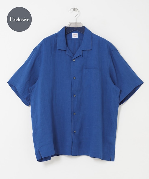 『別注』BROOKS BROTHERS×URBAN RESEARCH　LINEN CAMP SHIRTS SHORT-SLEEVE