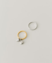 ステンレス2セットチャームリング