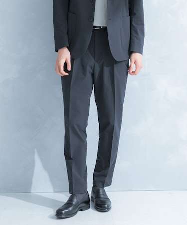 LIFE STYLE TAILOR　シアサッカーストレッチパンツ