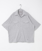 ARMY TWILL PILE OPEN COLLAR SHIRTS