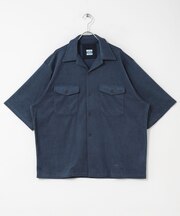 ARMY TWILL PILE OPEN COLLAR SHIRTS