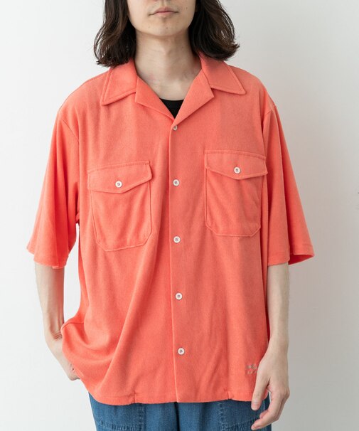 ARMY TWILL　PILE OPEN COLLAR SHIRTS