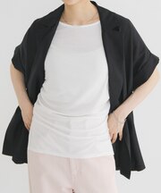 シャーリングスリットTEE