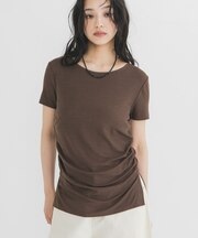 シャーリングスリットTEE