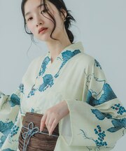『WEB／一部店舗限定』ワンピース浴衣4点セットA