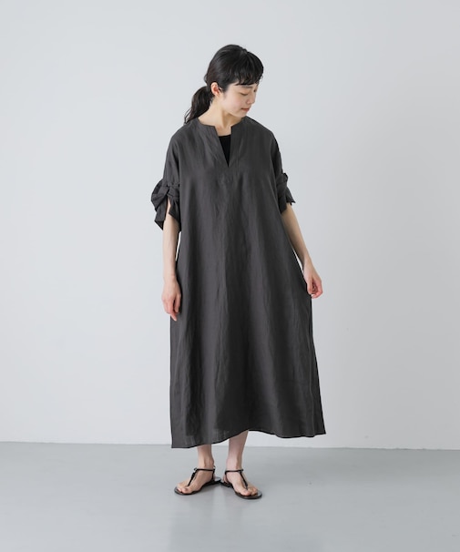 TICCA　リネンツイストスリーブワンピース