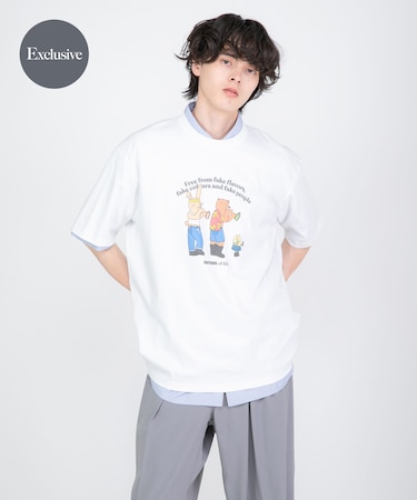 『別注』OATSIDE×SENSE OF PLACE　グラフィックTシャツA