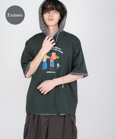 『別注』OATSIDE×SENSE OF PLACE　グラフィックTシャツA