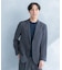 LIFE STYLE TAILOR　リネンライク千鳥柄コンフォータブルジャケット
