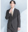 LIFE STYLE TAILOR　リネンライク千鳥柄コンフォータブルジャケット