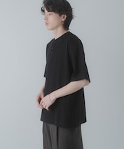 ヘンリーネックカノコプルオーバー