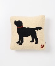 L.L.Bean WOOL PILLOW BLACK DOG