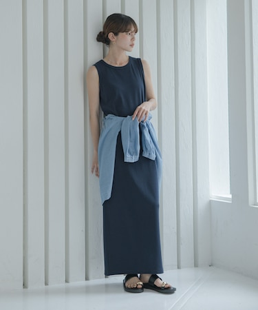 『38サイズ／WEB限定』Iラインカットワンピース