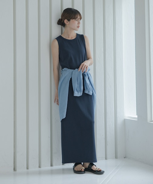 『38サイズ／WEB限定』Iラインカットワンピース