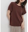 汗ジミ防止コクーンスリーブクルーネックTシャツ