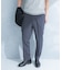 LIFE STYLE TAILOR　リネンライク千鳥柄コンフォータブルパンツ