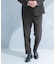 LIFE STYLE TAILOR　リネンライク千鳥柄コンフォータブルパンツ