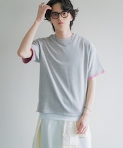 ダブルフェイス裏毛ショートスリーブTシャツ
