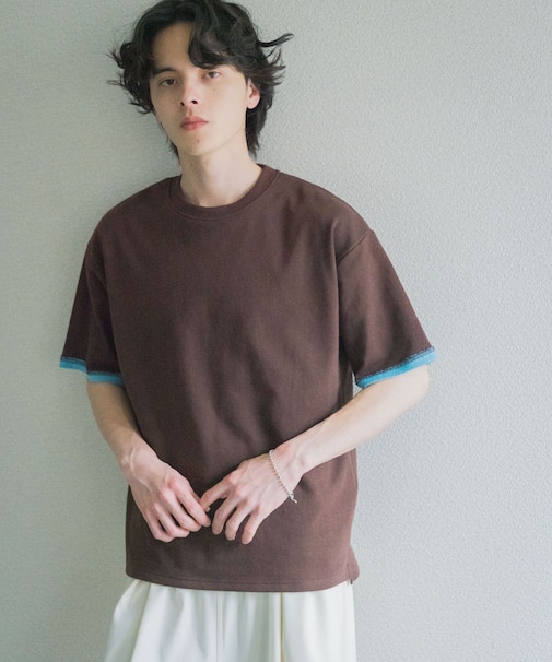 ダブルフェイス裏毛ショートスリーブTシャツ