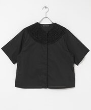 mizuiro-ind FRILL CREW NECK SHIRTS