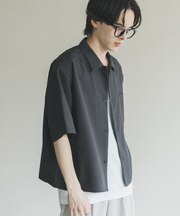 『イージーケア/速乾』リネンライクボクシーシャツ