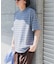 FORK&SPOON　PEカノコボーダーショートスリーブTシャツ