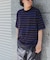 FORK&SPOON　PEカノコボーダーショートスリーブTシャツ