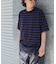 FORK&SPOON　PEカノコボーダーショートスリーブTシャツ
