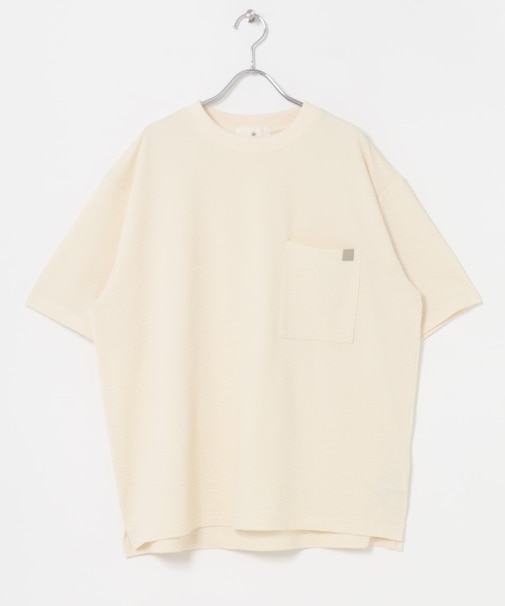 カットシアサッカーショートスリーブTシャツ