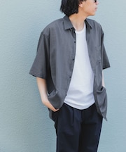 FORK&SPOON　シアーストライプシャツ