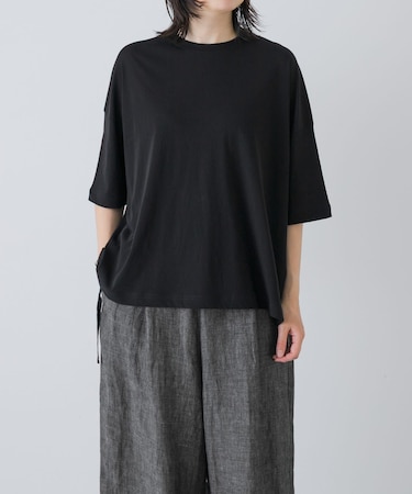 ハイツイストコットン半袖Tシャツ