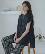 エアリーコットンピンタックドレスシャツ