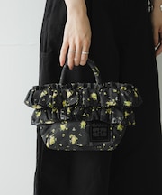 GANNI MINI SHOPPER RUFFLE PRINT