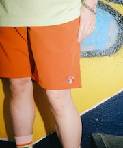 Wide Dad GRAPHIC SHORTS WITH HATCH