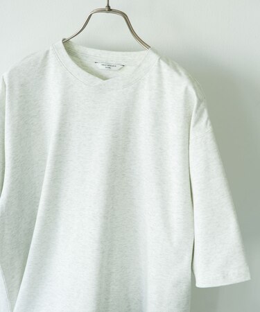 『速乾／接触冷感／UVカット』Sorona ラウンドカラーショートスリーブTシャツ