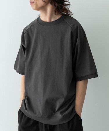 『接触冷感』『速乾』ハイスペラグランショートスリーブTシャツ