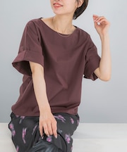 UVカットデザインスリーブプルオーバー
