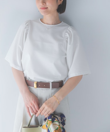 吸水速乾フレアスリーブカットソー