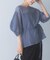 CHIGNON　シアーチェックボリュームスリーブプルオーバー