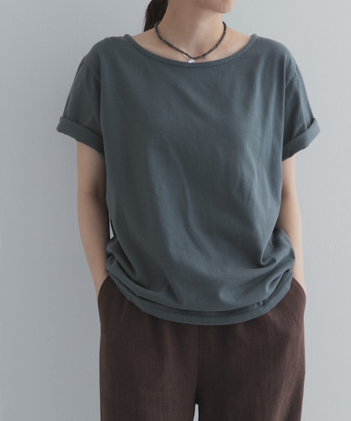 GrowOrganicボートネックTシャツ