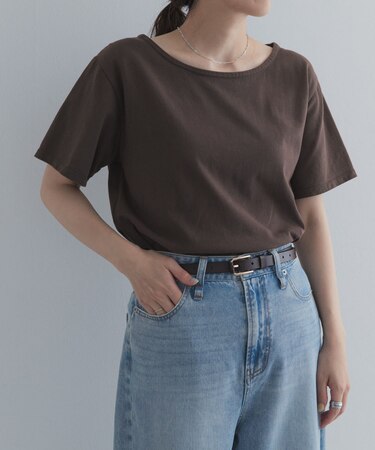 GrowOrganicボートネックTシャツ
