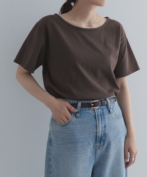 GrowOrganicボートネックTシャツ