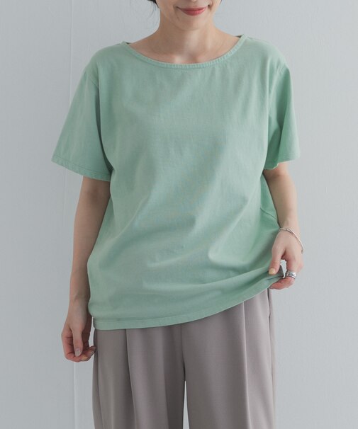 GrowOrganicボートネックTシャツ