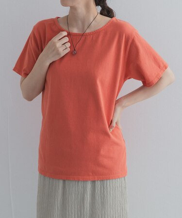 GrowOrganicボートネックTシャツ
