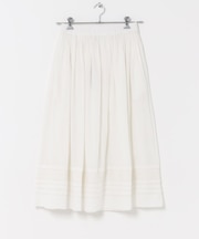 SOIL　COTTON VOILE LACE SKIRT
