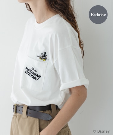 別注／DISNEY／ポケット付きTシャツ