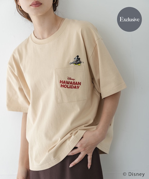 別注/DISNEY/ポケット付きTシャツ